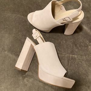 Botkier Jolene Platform Chunky Sling-back Heels. Size 9